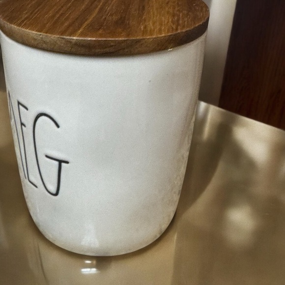 Rae Dunn Nutmeg Cellar Canister Wood Lid 2018 - Picture 7 of 17